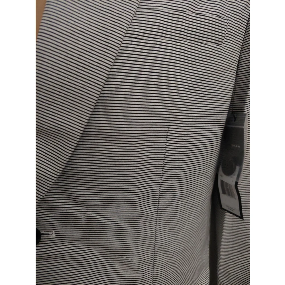 Marc by Marc Jacobs Mens White & Blue Cotton Blazer Suit Jacket Sz L NWT $498